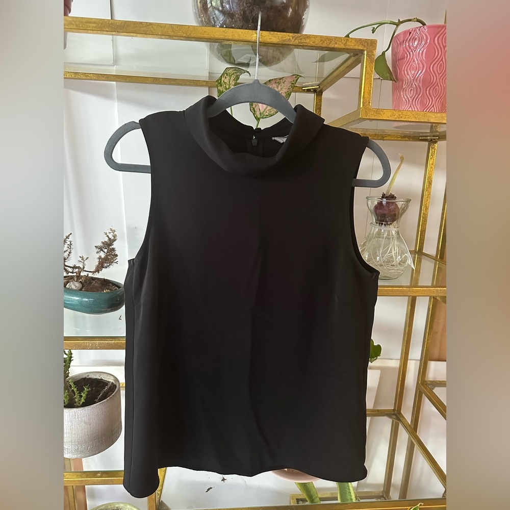 Turtle neck black top